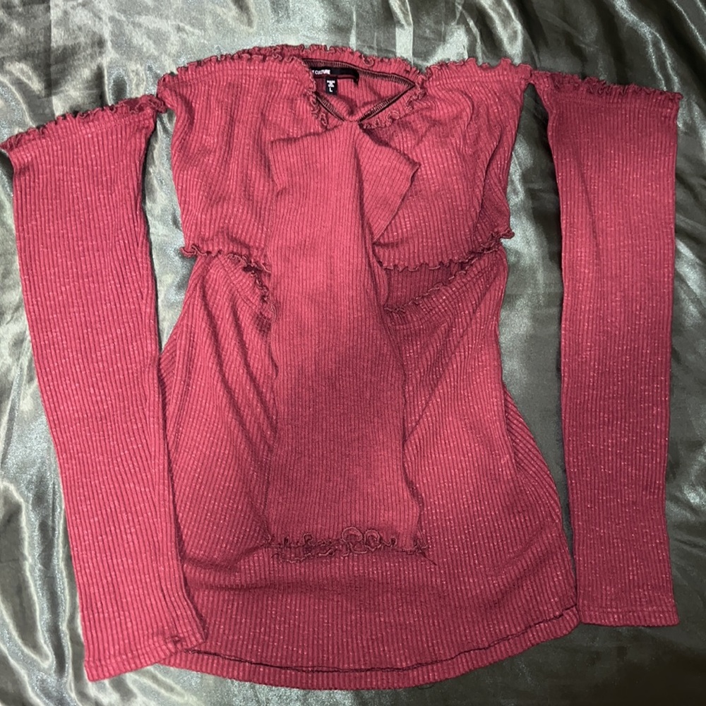 Maroon short party dress